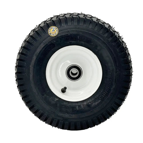 1PCS 15x6.00-6 Lawn Mower Tires,15x6-6 Front Tire Assembly Replacement for Craftsman/John Deere/Cub Cadet Riding Mowers,4 Ply Tubeless,570lbs Capacity,3" Offset Hub,3/4" Bushing - Body Parts > Cab External parts from MyMROmarts