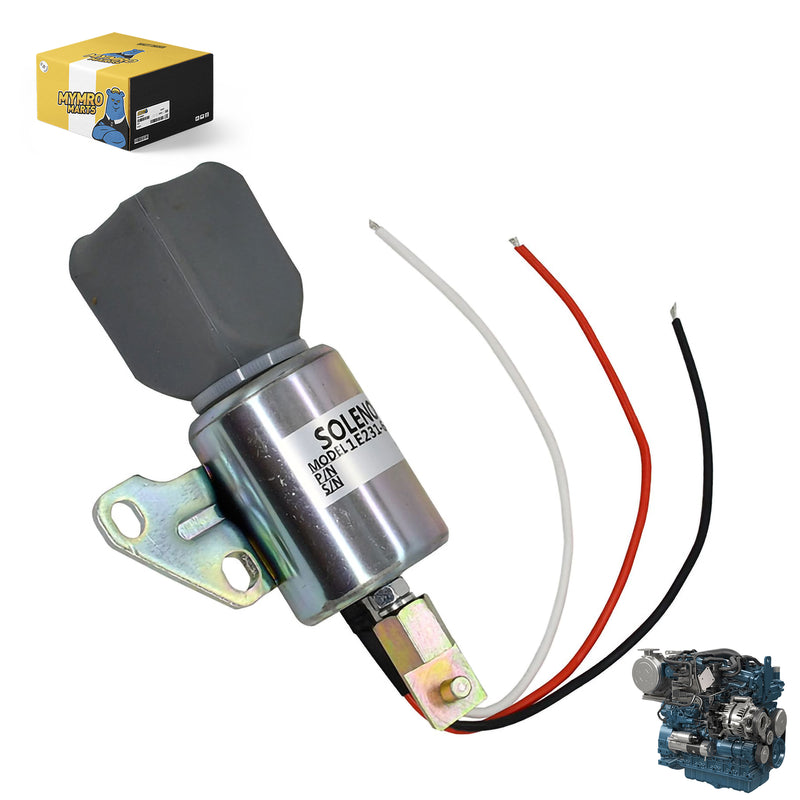 Load image into Gallery viewer, 12V Fuel Shut Down Solenoid 139321 SKY139321 for Kubota D722 D902 Diesel Engines - Electrical Parts &gt; Solenoid Valve &gt; Shut Off Solenoid from MyMROmarts
