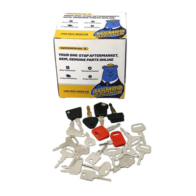 21 Pcs Ignition Key for CASE Caterpillar CAT Komatsu John Deere Heavy Equipment - Body Parts > Cab External parts > Cab Key from MyMROmarts