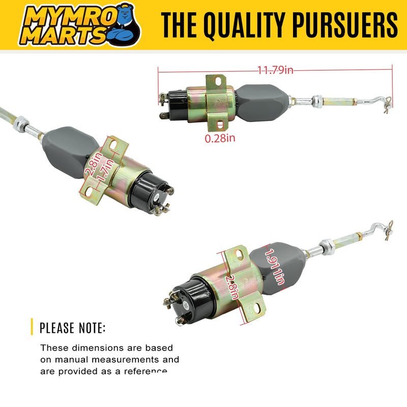 Load image into Gallery viewer, 24V Shutoff Solenoid 5I7518 CA5I7518 5I-7518 for Caterpillar CAT Track Excavator 311 312 320 320L Engine 3064 3066 Mitsubishi S6KT 6D14 6D31 Engine from MyMROmarts

