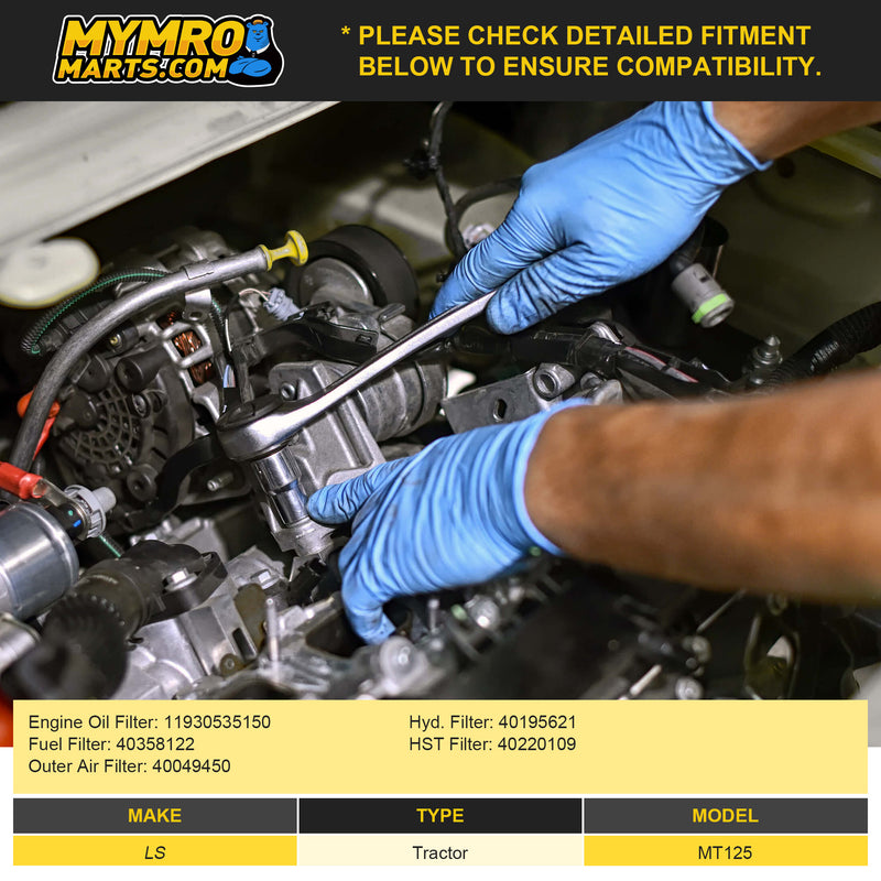 Load image into Gallery viewer, Filter Kit 11930535150 40358122 40049450 40195621 40220109 Compatible with LS Tractor MT125 - Engine Maintenance Parts > Filter Kits from MyMROmarts
