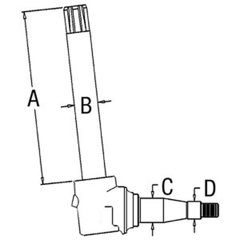 Load image into Gallery viewer, Right/Left Hand Spindle AR69323 for John Deere 4230 4430 Tractors from MyMROmarts

