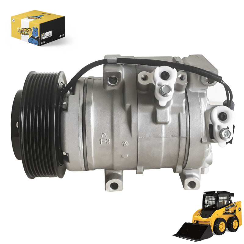 Cargue la imagen en el visor de la galería, Air Conditioning Compressor RE326205 6004099NA MC4472609740 Compatible for John Deere 333E 332E 329E 328E 326E 323E 320E 319E 318E from MyMROmarts
