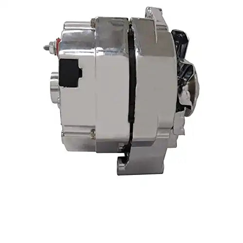 New Chrome Alternator 1 Wire Self Exciting Replacement For 10 SI 10SI DELCO 65 AMP 1965-1985 10459509, 1103199, 1105360, 1876680, 1976063, 1979863, 1979865, ADR0152C, 40012165, 40012165R, 40012370 - Electrical Parts > Alternator from MyMROmarts