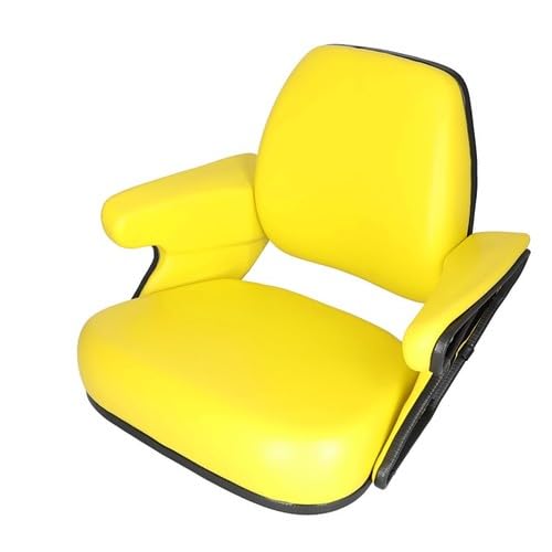 Seat Assembly Vinyl Yellow AR81034 for John Deere 2955 3150 4040 4050 4055 4240 4250 4255 4430 4440 4450 4455 4555 4560 4640 4650 4755 4760 4840 4850 4955 4960 7210 7410 7600 7610 7700 7710 7800 7810