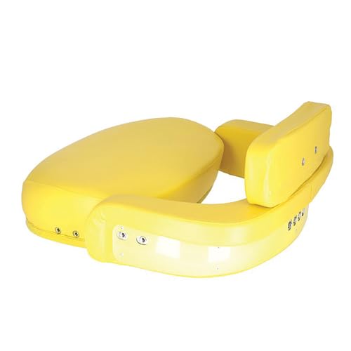 Seat Cushion Set Vinyl Yellow Without Brackets TY9626 for John Deere 2010 2510 2520 3010 3020 4000 4010 4020 4030 4230 4240 4320 4430 4520 4620 4630 5010 5020 6030 7020 7520 8020 820 830