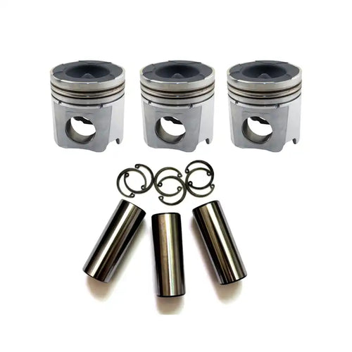 3 set Contains Piston Pin Piston Snap For Hitaci Excavator EX50UR Isuzu Engine 3AB1 Piston - Engine Parts > Crankshafts & Connecting Rod Components > Piston from MyMROmarts