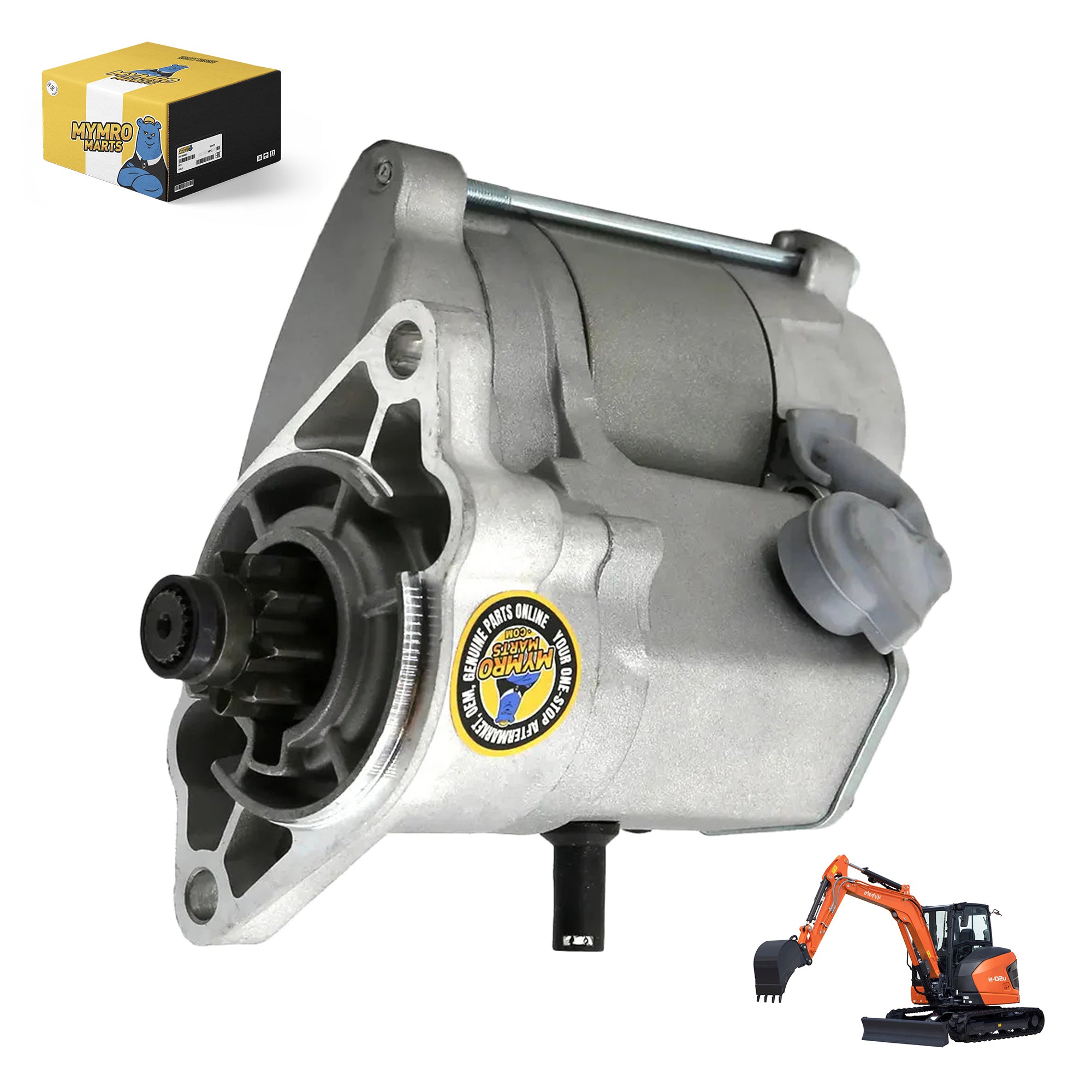 Starter 19269-63010 16695-63011 16695-63012 16695-63013 For Kubota KX41-3 KX71-3 U17 U25s U27-4 Excavators BX23S BX1500D BX2380 Tractors