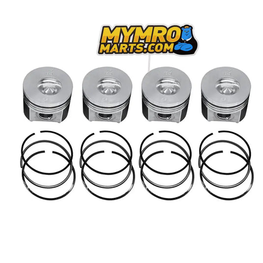 4 Pcs Piston 87mm Oversize +0.50mm 1G924-2111 for Kubota V2403 V2403-DI Engine from MyMROmarts
