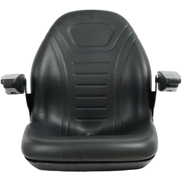 Cargue la imagen en el visor de la galería, TSYY70A, Universal Tractor Seat and Compact High Back Mower Seat with Adjustable Armrest. Black - 座椅/坐垫/座椅套 from MyMROmarts
