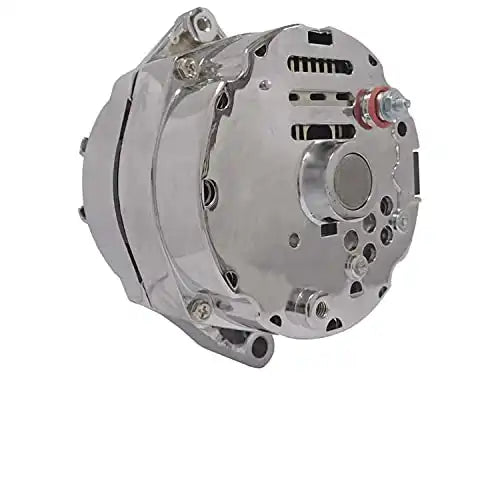 New Chrome Alternator 1 Wire Self Exciting Replacement For 10 SI 10SI DELCO 65 AMP 1965-1985 10459509, 1103199, 1105360, 1876680, 1976063, 1979863, 1979865, ADR0152C, 40012165, 40012165R, 40012370 - Electrical Parts > Alternator from MyMROmarts