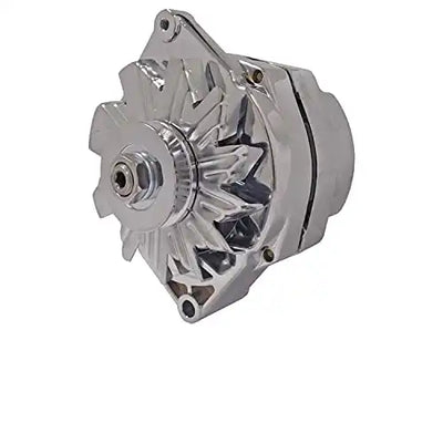 New Chrome Alternator 1 Wire Self Exciting Replacement For 10 SI 10SI DELCO 65 AMP 1965-1985 10459509, 1103199, 1105360, 1876680, 1976063, 1979863, 1979865, ADR0152C, 40012165, 40012165R, 40012370 - Electrical Parts > Alternator from MyMROmarts