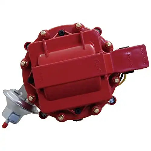 Afbeelding laden in Galerijviewer, New Performance HEI 65K Coil Distributor Replacement For Chevy Corvette V8 GM Small and Big Block Tach Drive SUM-850001-T 4.3L 4.6L 5.0L 5.7L 7.0L 7.4L 265 283 427 350 454 Red Cap - Electrical Parts > Other Electrical Parts from MyMROmarts
