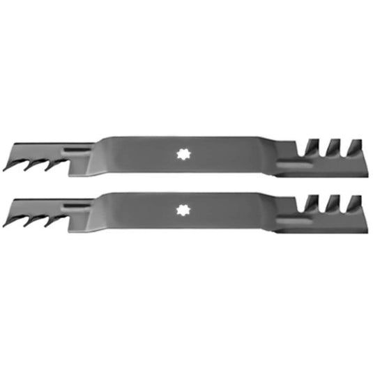 RAParts 2 Leaf Mulch Blades Fits John Deere 105 115 125 135 D100 D105 D110 D120 D130 from MyMROmarts