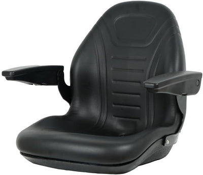 TSYY70A, Universal Tractor Seat and Compact High Back Mower Seat with Adjustable Armrest. Black from MyMROmarts