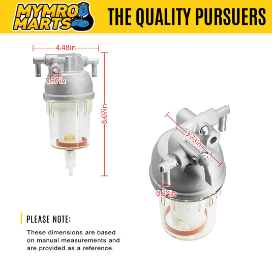 Fuel Water Seperator Filter Assy RD451-51360 for Kubota M6060HD M7060HD KX040-4 KX057-4 U55 U55-4 from MyMROmarts