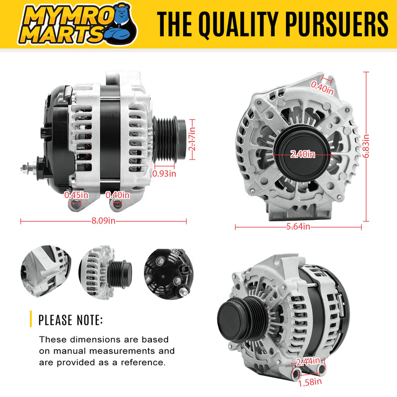 Load image into Gallery viewer, Alternator 4210007181 56029732AB Compatible with Chrysler Pacifica 3.6L V6 2017-2020, Voyager 3.6L V6 2020 from MyMROmarts
