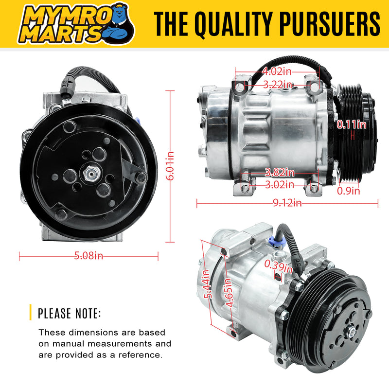 Load image into Gallery viewer, A/C Compressor ABP-N83-304543 for Freightliner Columbia Truck w/ Mercedes Benz OM460LA Engine 2006 from MyMROmarts
