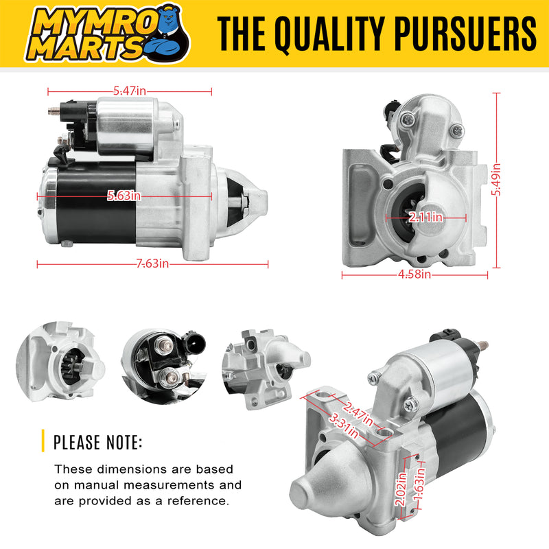 Load image into Gallery viewer, Starter Motor 12652772 13153151083248BC For Chevrolet Express 2500 V8 6.6L 2021-2022 GMC Sierra 1500 2019-2021 V8 5.3L - Electrical Parts &gt; Starter Motor from MyMROmarts
