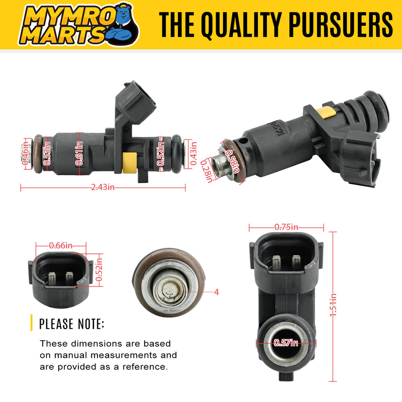 Cargue la imagen en el visor de la galería, 4PCS Fuel Injector 06A906031CP Compatible with VW Volkswagen 2011-2018 Jetta with Engine 2.0L L4 - Engine Parts &gt; Fuel System &gt; Fuel Injector Nozzle from MyMROmarts
