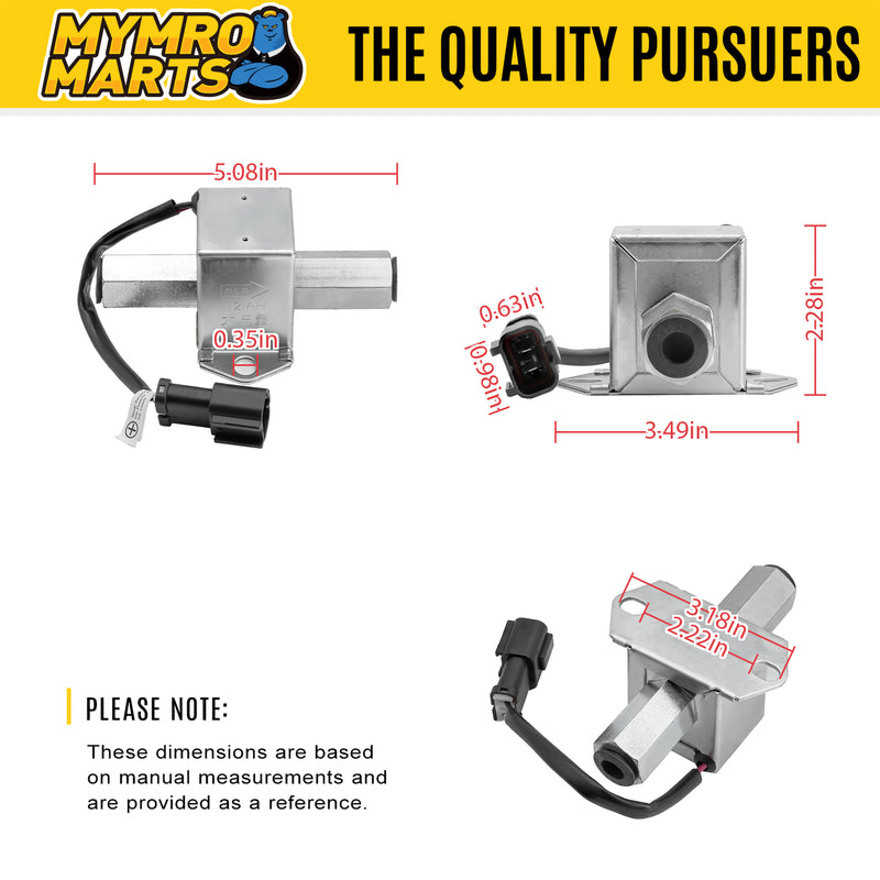 Load image into Gallery viewer, 12V Fuel Pump 345-3520 for Caterpillar CAT 59D 226D 232D 236D 279D 289D 299D 910K 914K Loader from MyMROmarts
