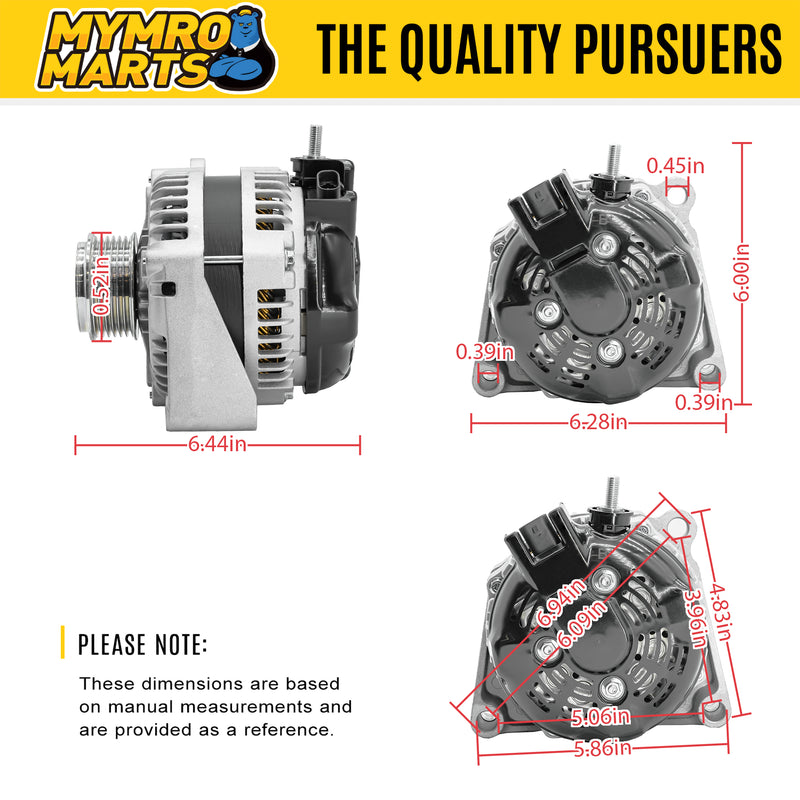 Load image into Gallery viewer, 150A Alternator 22747894 84143543 14007N for Chevy Silverado 1500 2500 3500 Suburban 2014-2019,GMC Sierra 1500 2500 3500 2014-2019,Chevrolet Tahoe 2015-2019,15-19 Yukon 4.3 5.3 6.0 6.2 6.6L from MyMROmarts
