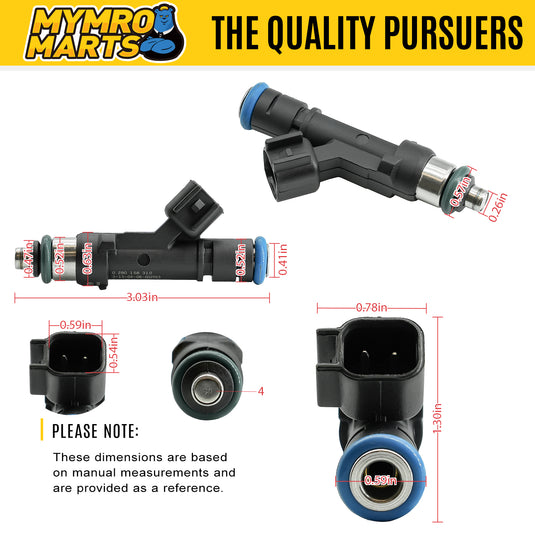 8PCS Fuel Injector FJ1403 2-39679 4627479AB 68842 800-2430N FIDL2430N Compatible with Ram 2500 3500 4500 5500 V8 6.4L 2014 2015 2016 2017 2018 2019 2020 - Engine Parts > Fuel System > Fuel Injector Nozzle from MyMROmarts