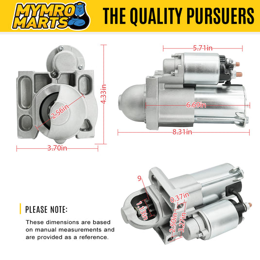 New Starter Replacement For Chevy Silverado & Chevy Tahoe W/ 4.8 & 5.3 V8 2006 2007 2008 06 07 08, 8000016, 8000045, 8000150, 8000288, 88861935, SDR0270, 41012257 - Electrical Parts > Starter Motor from MyMROmarts