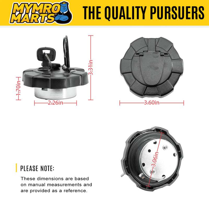 Load image into Gallery viewer, Fuel Tank Cap With 2 Keys R5511-51120 for Kubota KX018-4 KX033-4 KX057-4 Excavators SVL65-2 SVL75-2 SVL95-2 Track Loaders R530 R540 R630 Wheel Loaders from MyMROmarts

