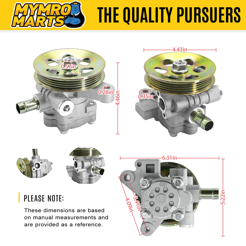 Load image into Gallery viewer, Power Steering Pump with Pulley Power Assist Pump Replacement for 96-5919 56110-PAA-A01 21-5919 Compatible with Honda Accord EX DX LX SE L4 2.3L 1998 1999 2000 2001 2002 from MyMROmarts
