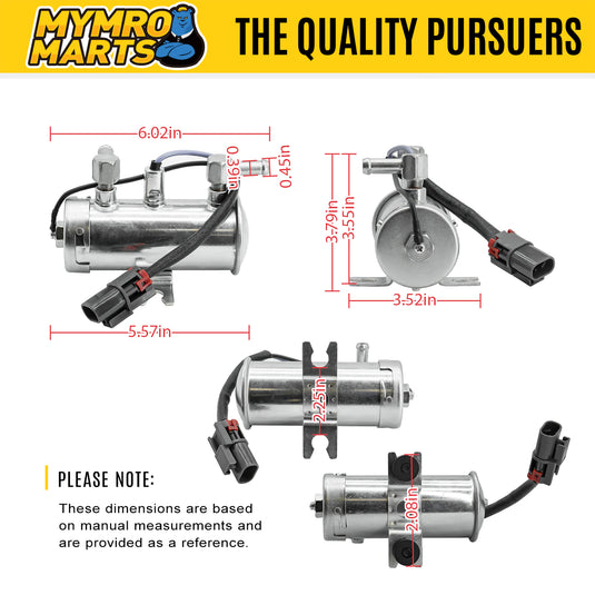 24V Diesel Electric Fuel Pump 4645227 for Hitachi ZX110-3 ZX120-3 ZX130-3 ZX135US-3 ZX200-3 ZX240-3 ZX270-3 ZX330-3 Isuzu 4HK1 6HK1 from MyMROmarts