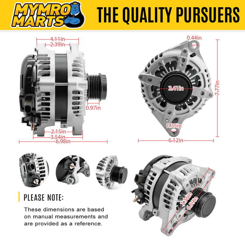 Load image into Gallery viewer, Alternator 21248 For Toyota Highlander Sienna 2017-2022 with Engine V6 3.5L 3456cc 2GR-FKS - Electrical Parts > Alternator from MyMROmarts
