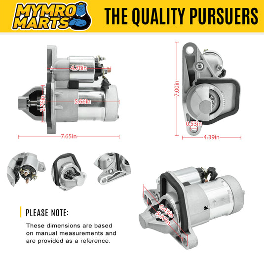 New Starter Replacement For 2007-2014 07 08 09 10 11 12 13 14 Nissan Cube Sentra Versa Juke 1.8 2.0 1.6 L4, Replacement For 23300CK800, 23300EN200, 23300-EN200R, SHI0166, 41044067 - Electrical Parts > Starter Motor from MyMROmarts