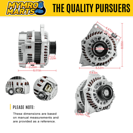 Alternator 11273 A3TJ1291 A3TJ1291ZC A003TJ1291 for Fusion 2010 2011 2012 V6 3.5L for Edge 2007-2014 All Engine - Electrical Parts > Alternator from MyMROmarts