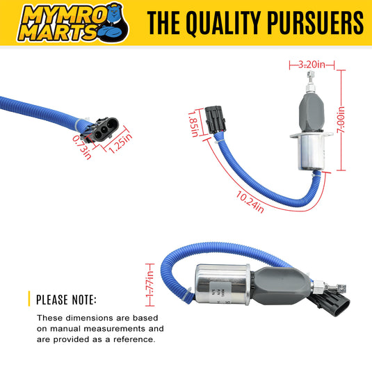 24V Stop Solenoid 1752ES SA-4026-24 For Cummins 6BT Engine from MyMROmarts