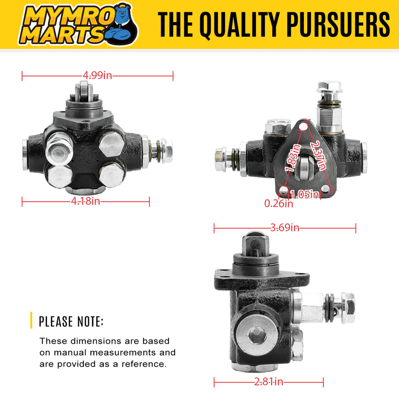 Load image into Gallery viewer, Fuel Pump 1J810-52030 for Kubota Tractor L3301 L3301DT L3302 L3560 L3901 L3901DT L3902 L4060 L47 L4701 L4760 L4802 from MyMROmarts
