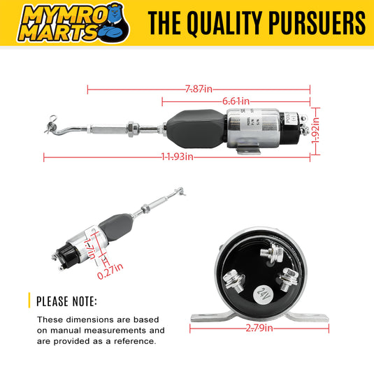24V Shutoff Solenoid 5I7518 CA5I7518 5I-7518 for Caterpillar CAT Track Excavator 311 312 320 320L Engine 3064 3066 Mitsubishi S6KT 6D14 6D31 Engine from MyMROmarts
