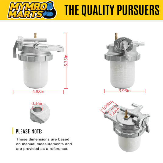 Fuel Filter Water Separator Assembly 1G350-43010 for Kubota U35 KX161-3 KX71-3 Excavator from MyMROmarts