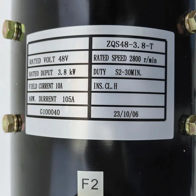 Afbeelding laden in Galerijviewer, 48 Volt 3.8kW Drive Motor ZQS48-3.8-T for Tomberlin E-Merge Electric Golf Cart 2007-UP - Electrical Parts &gt; Other Electrical Parts from MyMROmarts
