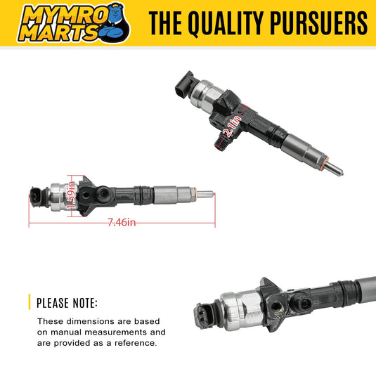 4 Pcs Fuel Injector 1J77053074 1J770-53051 1J770-53050 1J770-53070 1J770-53074 295050-1980 1J770 53051 for Kubota Engine V3307-CR-TE4 V3307 Tier 4 from MyMROmarts