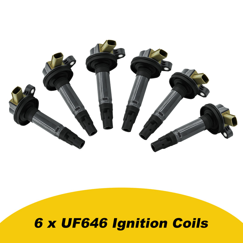 Cargue la imagen en el visor de la galería, Ignition Coils 6 Packs UF646 BL3Z-12029-C DG549 For Expedition EL King Ranch / EL Limited / EL Platinum Ford F-150 Transit-150/250/350 - Electrical Parts &gt; Other Electrical Parts &gt; Solenoid Valve Coil from MyMROmarts
