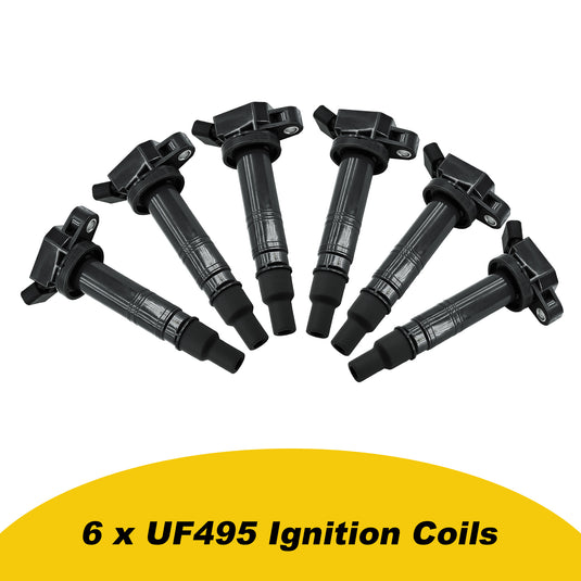 Set of 6 Ignition Coil Pack UF495 C1426 5C1419 For Toyota Tundra 4Runner FJ Cruiser Hiace Solara, Compatible with Scion xB 1.8L L4 2.4L 2.7L 4.0L V6 4.7L V8 - Electrical Parts > Other Electrical Parts > Solenoid Valve Coil from MyMROmarts