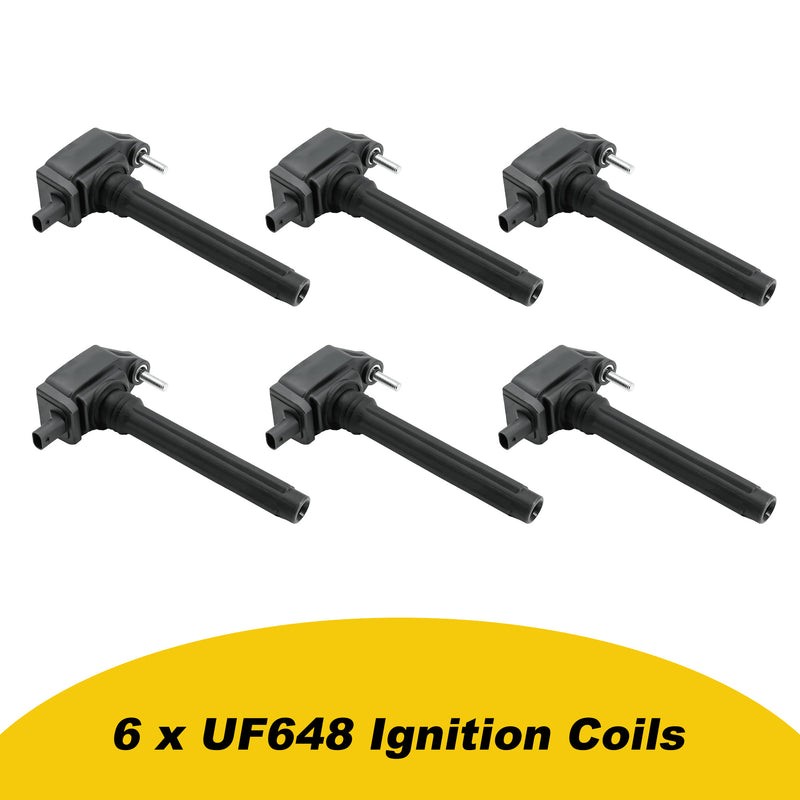Load image into Gallery viewer, Set of 6 Ignition Coil Pack UF648 For Ram Chrysler Jeep Dodge Durango 300 Town Country Grand Cherokee Wrangler Charger Journey 2011-2016 with 3.6 V6 - Electrical Parts &gt; Other Electrical Parts &gt; Solenoid Valve Coil from MyMROmarts
