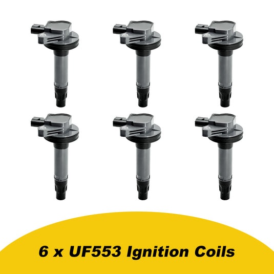 Set of 6 Ignition Coil UF553 DG520 for 3.5 3.7 V6 For Ford Mazda Edge Explorer F150 Taurus Flex Lincoln MKZ MKS MKX CX9 2007-2016 - Electrical Parts > Other Electrical Parts > Solenoid Valve Coil from MyMROmarts