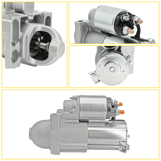 Starter Motor 1.1kW 9-Tooth For Chevy Silverado 1500, Avalanche, Tahoe, GMC Yukon (03-09)