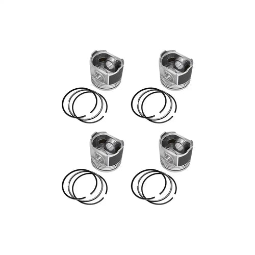 4 Pcs Piston 87mm Oversize +0.50mm 1G924-2111 for Kubota V2403 V2403-DI Engine from MyMROmarts
