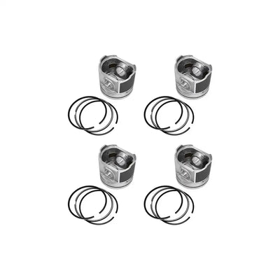 4 Pcs Piston 87mm Oversize +0.50mm 1G924-2111 for Kubota V2403 V2403-DI Engine from MyMROmarts