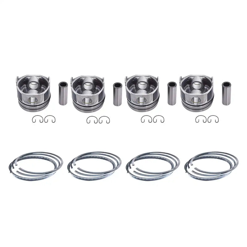 Load image into Gallery viewer, 4 Set STD Piston &amp; Piston Ring 78mm For Kubota V1505 - Engine Parts &gt; Crankshafts &amp; Connecting Rod Components &gt; Piston from MyMROmarts

