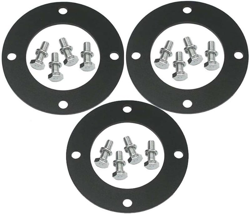 Load image into Gallery viewer, 3 Pcs 3/16" Deck Spindle Reinforcement Ring for John Deere D100 D110 D120 D130 D140 D160 LA105 LA165 X110 X120 X140 Plate Steel with Bolts Mower from MyMROmarts
