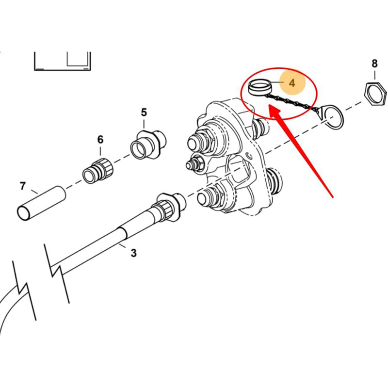 Load image into Gallery viewer, 7-pin connector protective cover 6675026 for Bobcat 751 753 763 773 863 864 873 883 963 S130 S150 S160 S175 S185 S205 S220 S250 S300 S330 S450 S510 S530 S550 from MyMROmarts
